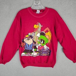 Vintage 90s Sun Sportswear Sweatshirt Mens Medium 1993 Warner Bros. Looney Tunes